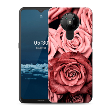 Силиконовый чехол на Nokia 5.3 с принтом Цветы розы