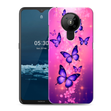 Силиконовый чехол на Nokia 5.3 с принтом Бабочки