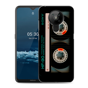 Силиконовый чехол на Nokia 5.3 с принтом Кассета Силиконовый чехол на Nokia 5.3 с принтом Кассета