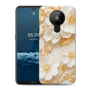 Силиконовый чехол на Nokia 5.3 с принтом Цветы