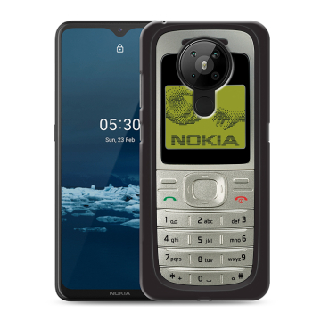 Силиконовый чехол на Nokia 5.3 с принтом Ретро Нокия