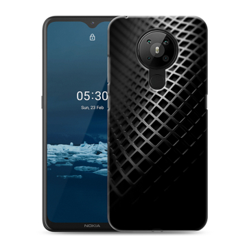 Силиконовый чехол на Nokia 5.3 с принтом Текстура металла Силиконовый чехол на Nokia 5.3 с принтом Текстура металла