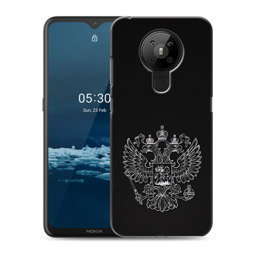 Силиконовый чехол на Nokia 5.3 с принтом Герб России