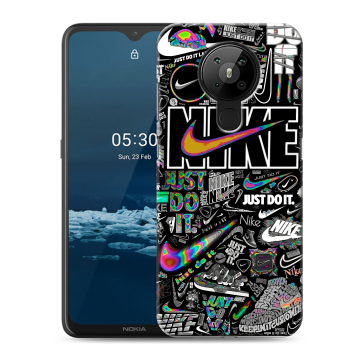 Силиконовый чехол на Nokia 5.3 с принтом Найк Силиконовый чехол на Nokia 5.3 с принтом Найк