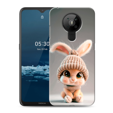 Силиконовый чехол на Nokia 5.3 с принтом Кролик Силиконовый чехол на Nokia 5.3 с принтом Кролик