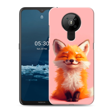 Силиконовый чехол на Nokia 5.3 с принтом милая лиса