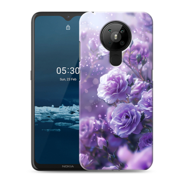 Силиконовый чехол на Nokia 5.3 с принтом Розы цветы Силиконовый чехол на Nokia 5.3 с принтом Розы цветы