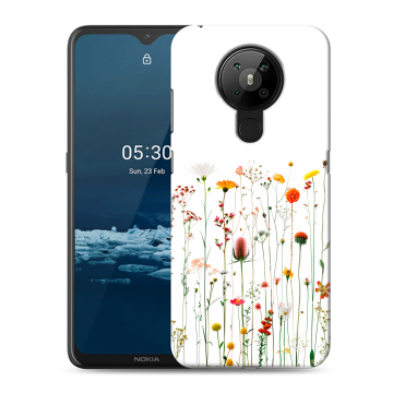 Силиконовый чехол на Nokia 5.3 с принтом цветы Силиконовый чехол на Nokia 5.3 с принтом цветы
