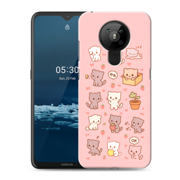 Силиконовый чехол на Nokia 5.3 с принтом Hello Kitty Хелоу Кити Силиконовый чехол на Nokia 5.3 с принтом Hello Kitty Хелоу Кити