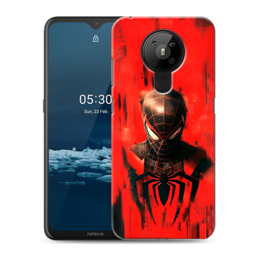 Силиконовый чехол на Nokia 5.3 с принтом человек паук spiderman