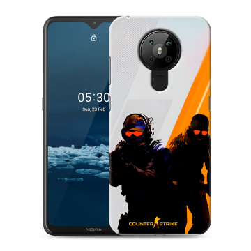 Силиконовый чехол на Nokia 5.3 с принтом Контер страйк Counter strike Силиконовый чехол на Nokia 5.3 с принтом Контер страйк Counter strike