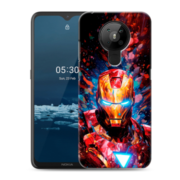 Силиконовый чехол на Nokia 5.3 с принтом Железный человек Ironman Силиконовый чехол на Nokia 5.3 с принтом Железный человек Ironman