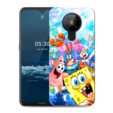 Силиконовый чехол на Nokia 5.3 с принтом спанчбоб спанч боб Силиконовый чехол на Nokia 5.3 с принтом спанчбоб спанч боб