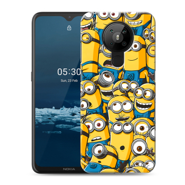 Силиконовый чехол на Nokia 5.3 с принтом Миньоны