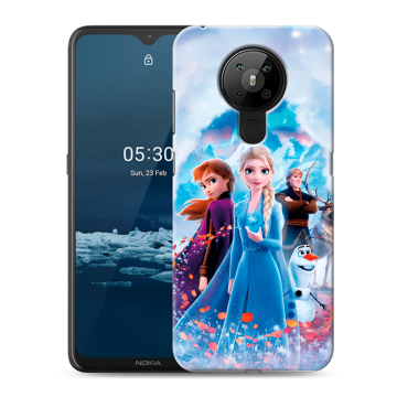 Силиконовый чехол на Nokia 5.3 с принтом Холодное сердце Frozen