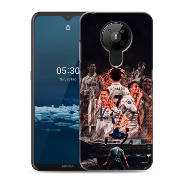 Силиконовый чехол на Nokia 5.3 с принтом Реал Роналдо Real Ronaldo