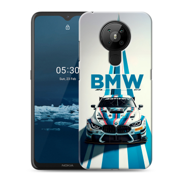 Силиконовый чехол на Nokia 5.3 с принтом БМВ BMW Силиконовый чехол на Nokia 5.3 с принтом БМВ BMW