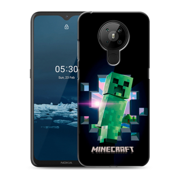 Силиконовый чехол на Nokia 5.3 с принтом Майнкрафт Minecraft Силиконовый чехол на Nokia 5.3 с принтом Майнкрафт Minecraft