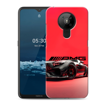 Силиконовый чехол на Nokia 5.3 с принтом Мерседес Mercedes AMG