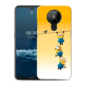 Силиконовый чехол на Nokia 5.3 с принтом Миньоны Силиконовый чехол на Nokia 5.3 с принтом Миньоны