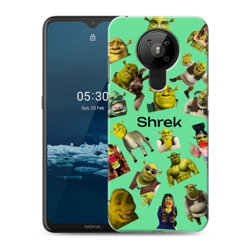 Силиконовый чехол на Nokia 5.3 с принтом Шрек Shrek