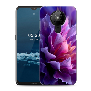 Силиконовый чехол на Nokia 5.3 с принтом женский цветы Силиконовый чехол на Nokia 5.3 с принтом женский цветы