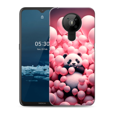 Силиконовый чехол на Nokia 5.3 с принтом Панда Силиконовый чехол на Nokia 5.3 с принтом Панда