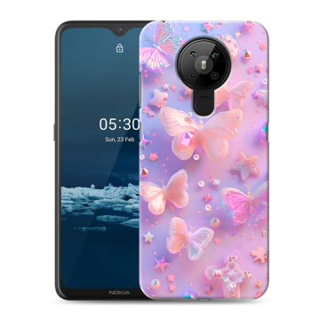 Силиконовый чехол на Nokia 5.3 с принтом Бабочки