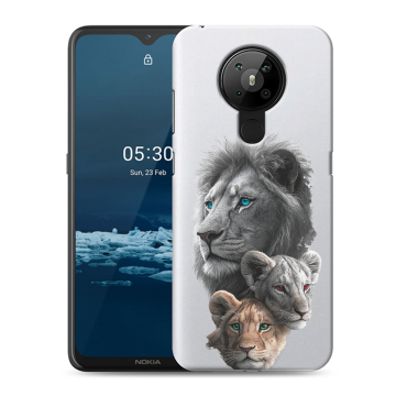 Силиконовый чехол на Nokia 5.3 с принтом Львы