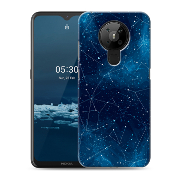 Силиконовый чехол на Nokia 5.3 с принтом Космос звезды
