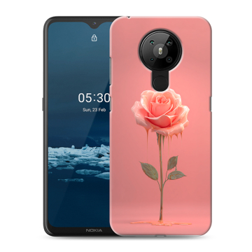 Силиконовый чехол на Nokia 5.3 с принтом Розовая роза