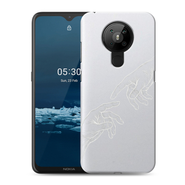 Силиконовый чехол на Nokia 5.3 с принтом Сотворение мира