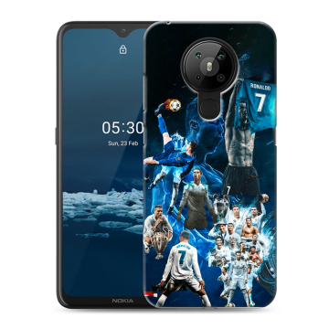 Силиконовый чехол на Nokia 5.3 с принтом Реал Роналдо Силиконовый чехол на Nokia 5.3 с принтом Реал Роналдо