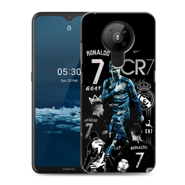 Силиконовый чехол на Nokia 5.3 с принтом Реал Роналдо