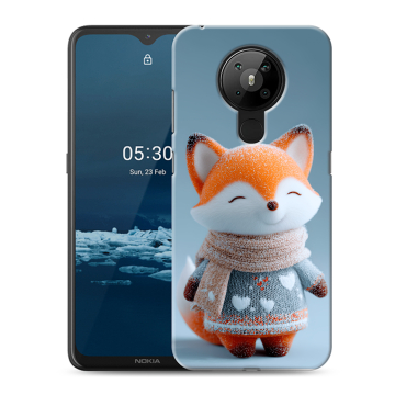 Силиконовый чехол на Nokia 5.3 с принтом Лиса