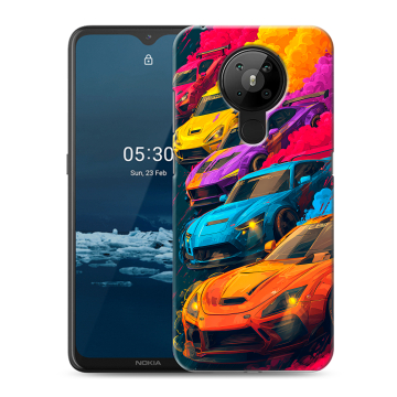 Силиконовый чехол на Nokia 5.3 с принтом Тачки