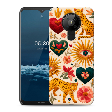 Силиконовый чехол на Nokia 5.3 с принтом Модный принт