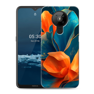 Силиконовый чехол на Nokia 5.3 с принтом Цветы