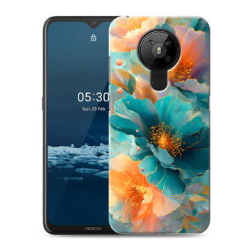 Силиконовый чехол на Nokia 5.3 с принтом Цветы