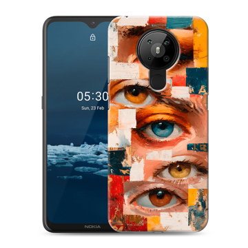 Силиконовый чехол на Nokia 5.3 с принтом Модный принт