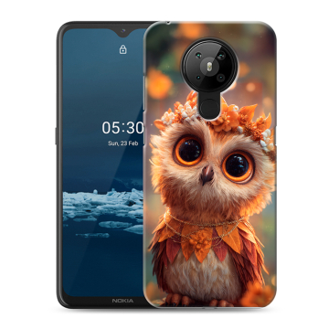 Силиконовый чехол на Nokia 5.3 с принтом Милая сова