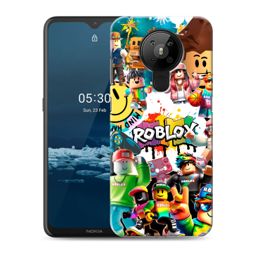 Силиконовый чехол на Nokia 5.3 с принтом Roblox Роблокс Силиконовый чехол на Nokia 5.3 с принтом Roblox Роблокс