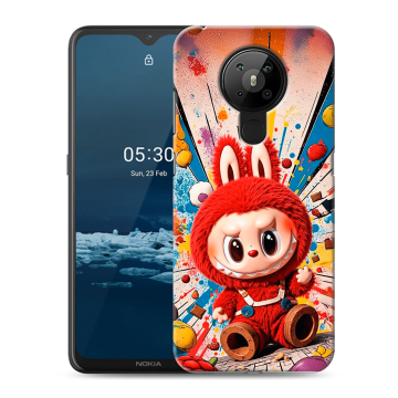 Силиконовый чехол на Nokia 5.3 с принтом Labubu Лабубу