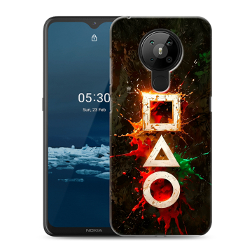 Силиконовый чехол на Nokia 5.3 с принтом Squid Game Игра кальмара Силиконовый чехол на Nokia 5.3 с принтом Squid Game Игра кальмара