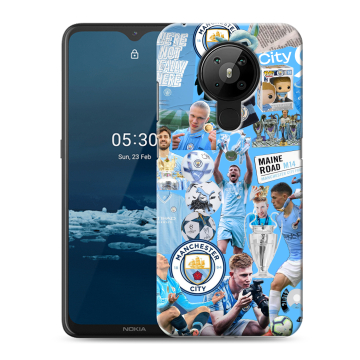 Силиконовый чехол на Nokia 5.3 с принтом Man City Манчестер Сити