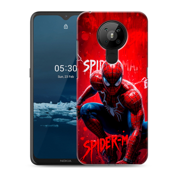 Силиконовый чехол на Nokia 5.3 с принтом Spiderman Человек паук Силиконовый чехол на Nokia 5.3 с принтом Spiderman Человек паук