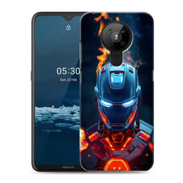 Силиконовый чехол на Nokia 5.3 с принтом IronMan Железный человек Силиконовый чехол на Nokia 5.3 с принтом IronMan Железный человек
