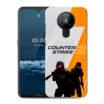 Силиконовый чехол на Nokia 5.3 с принтом Counter Strike Силиконовый чехол на Nokia 5.3 с принтом Counter Strike