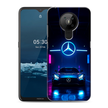 Силиконовый чехол на Nokia 5.3 с принтом Mercedes Мерседес