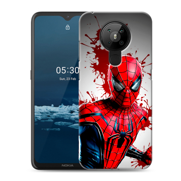 Силиконовый чехол на Nokia 5.3 с принтом Spiderman Человек паук Силиконовый чехол на Nokia 5.3 с принтом Spiderman Человек паук